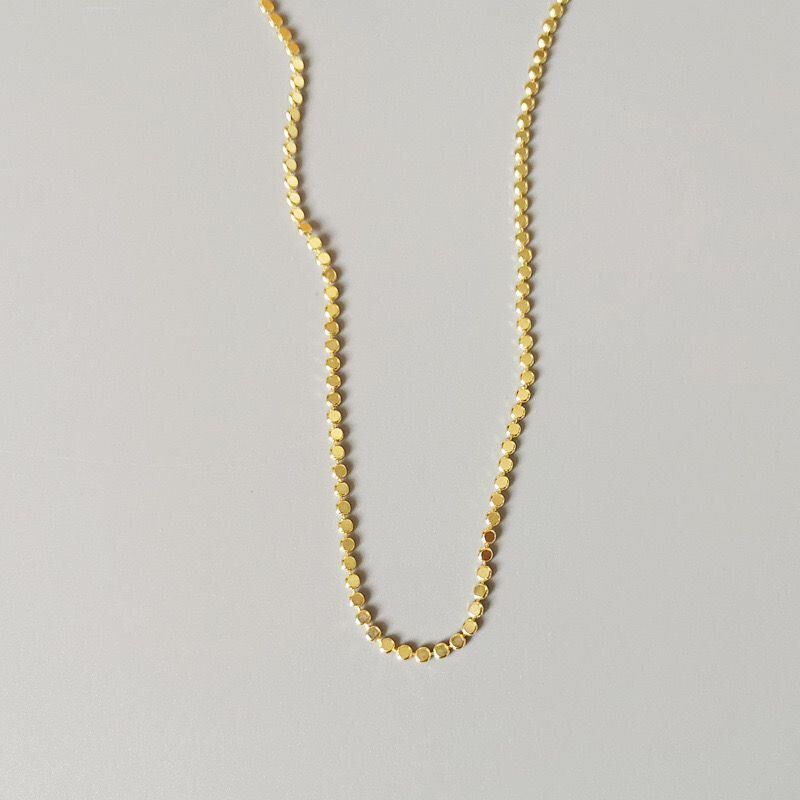 Çelik Ezme Zincir Gold 45cm // KOLYE-4067